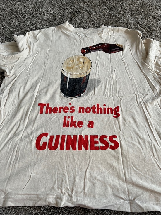 Abercrombie & Fitch Other - Guinness off White Tee with Gold Harp Logo.  Large. Mens. Abercrombie & Fitch.